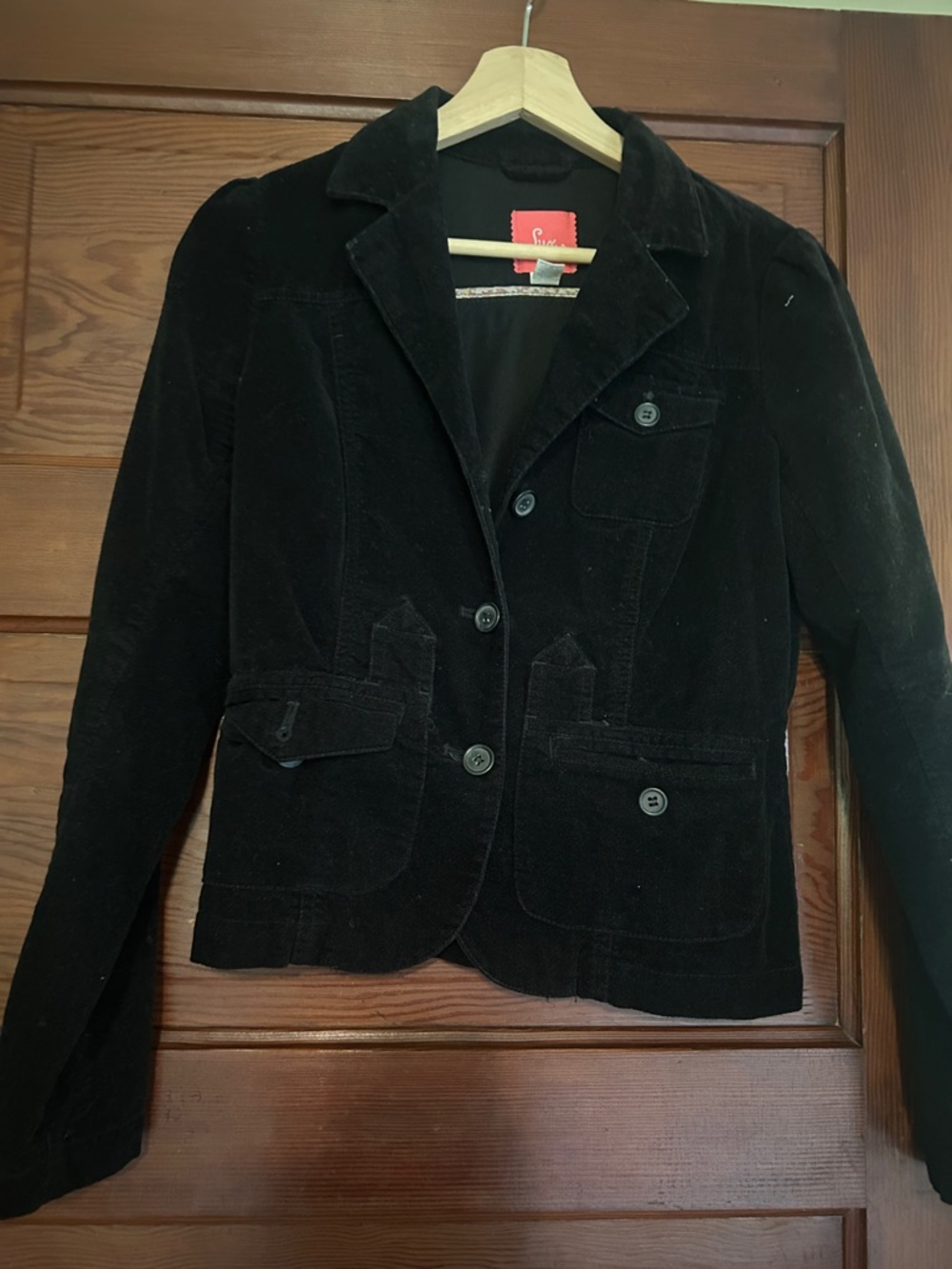 Lux Black Velvet Blazer Jacket for Women